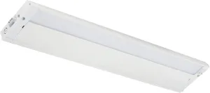 Kichler 4U Series 22" 120V LED Under Cabinet Light in White, 3000K, (22" L x 4.5" W x 1"H), 4U30K22WHT