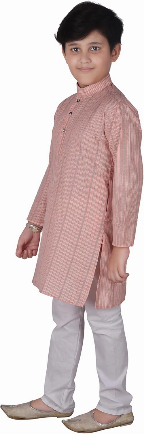 Kid's Indian Traditional Cotton Kurta Sets For Boys | Pack Of 1 (S-145)
