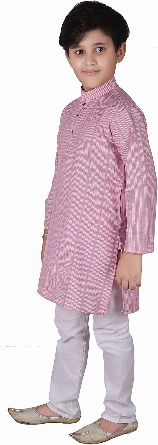 Kid's Indian Traditional Cotton Kurta Sets For Boys | Pack Of 1 (S-145)