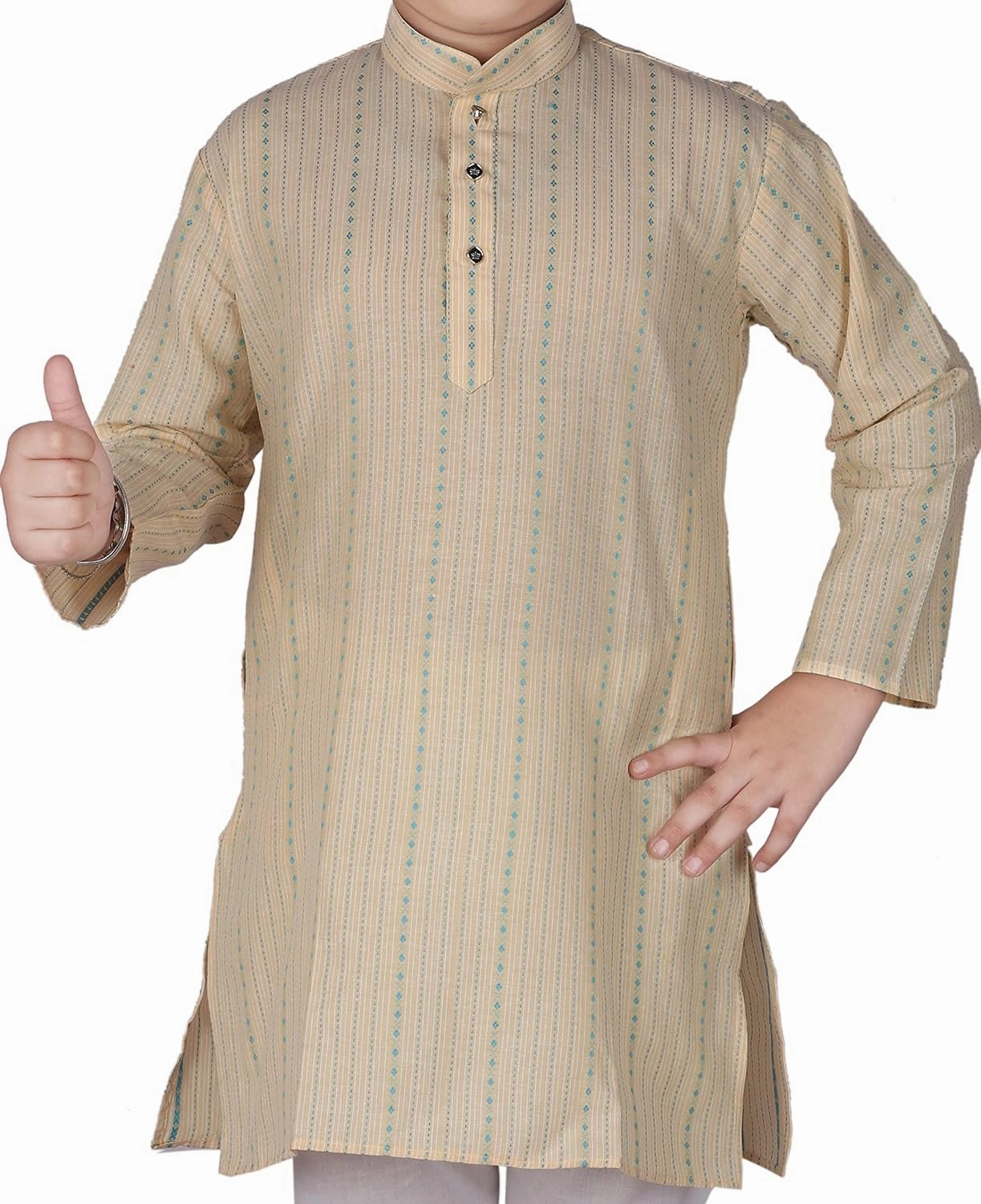 Kid's Indian Traditional Cotton Kurta Sets For Boys | Pack Of 1 (S-145)