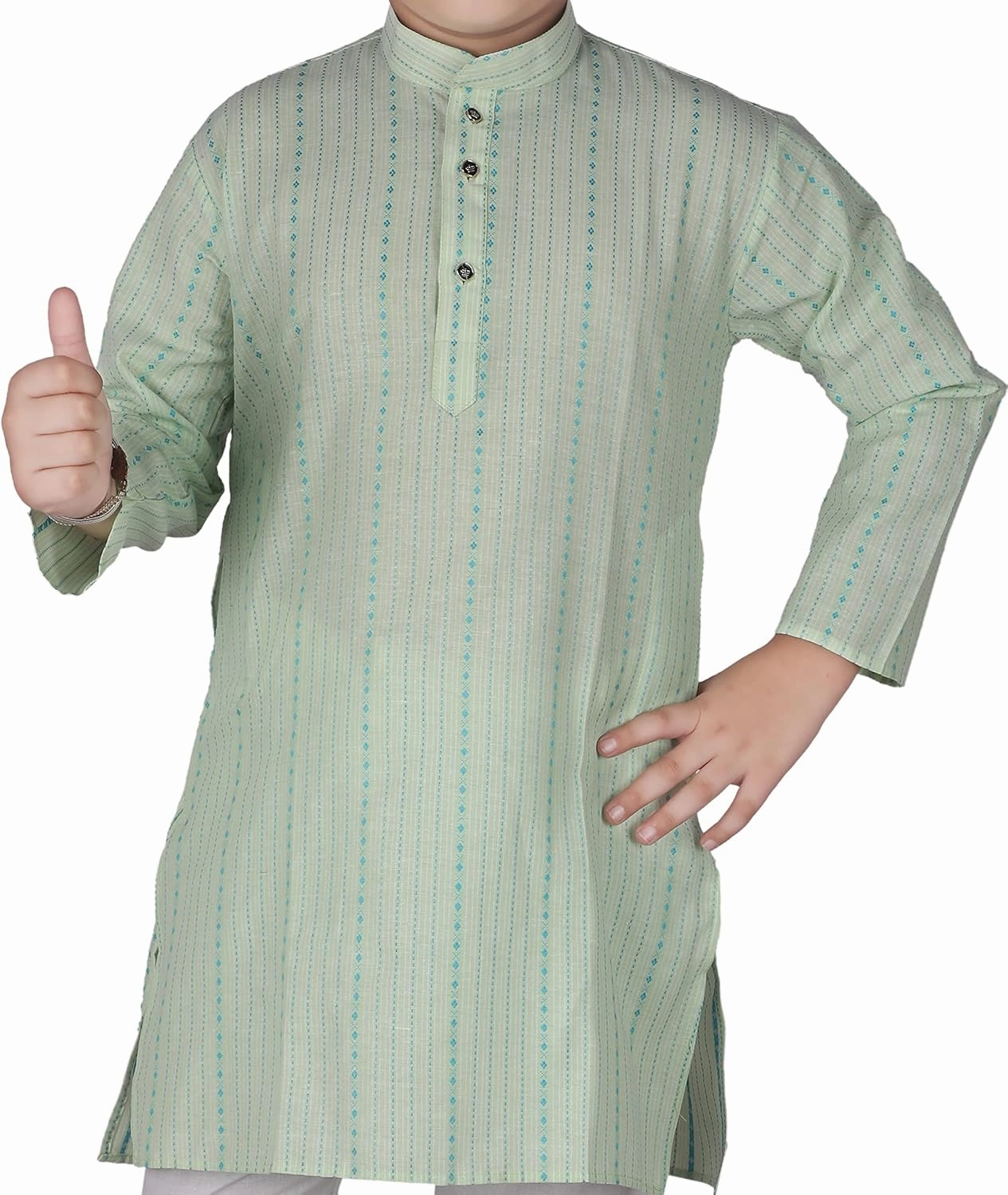 Kid's Indian Traditional Cotton Kurta Sets For Boys | Pack Of 1 (S-145)