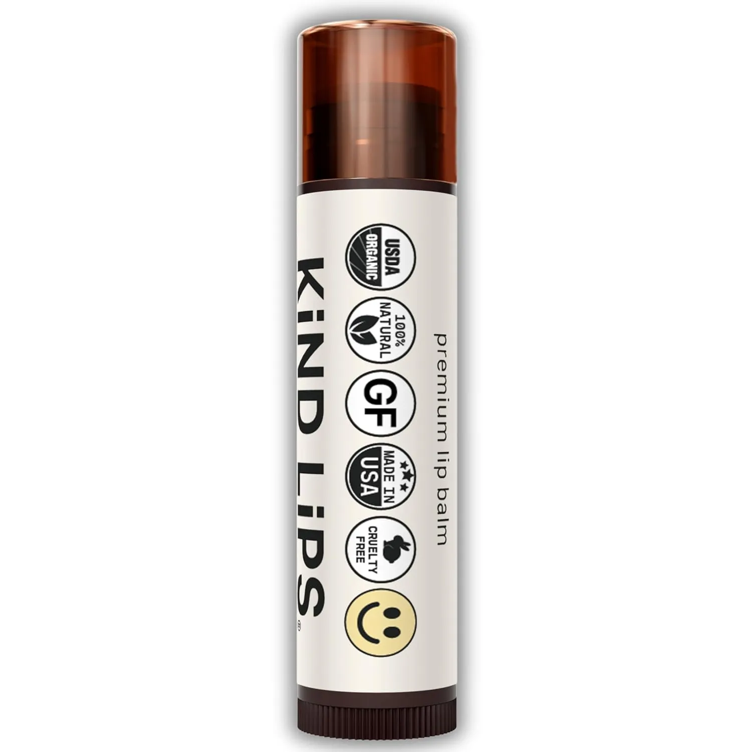 Kind Lips Lip Balm - Nourishing & Moisturizing Lip Care with Shea Butter, Beeswax & Vitamin E | Georgia Peach Flavor | 0.15 Oz (Pack of 5)