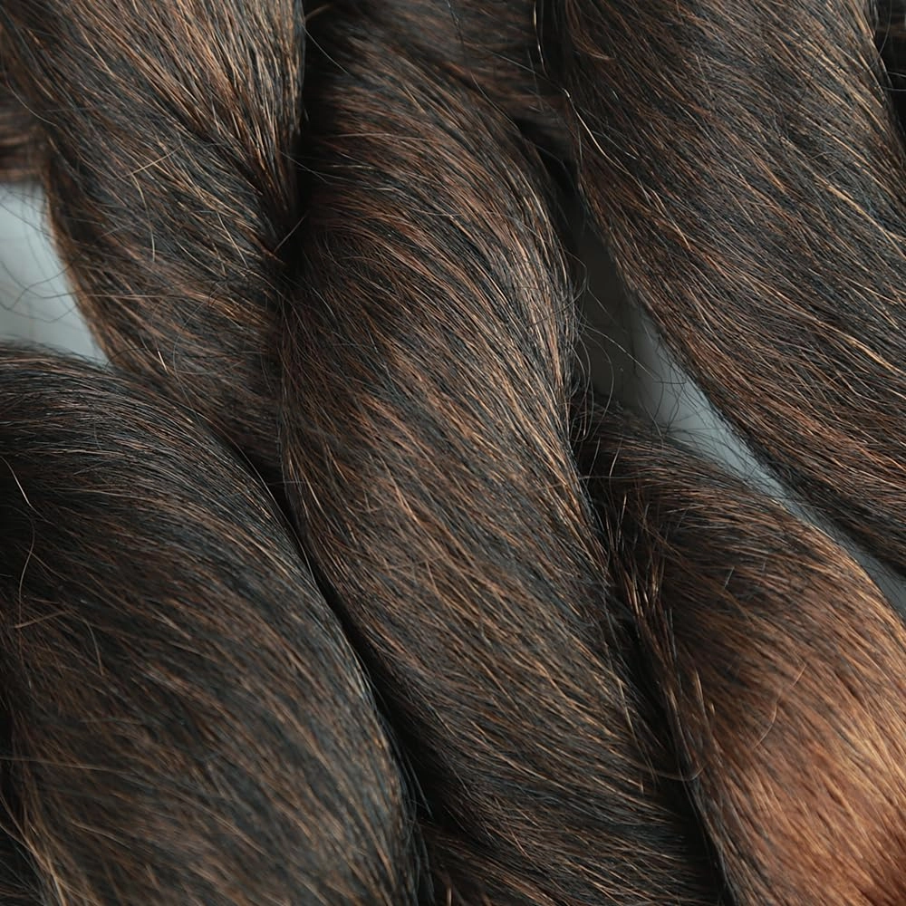 Kinky straight Vixen Crochet Bundles crochet hair16inch Natural Black Yaki Premium Synthetic Fibers for black women Hair Extension (3, T30)