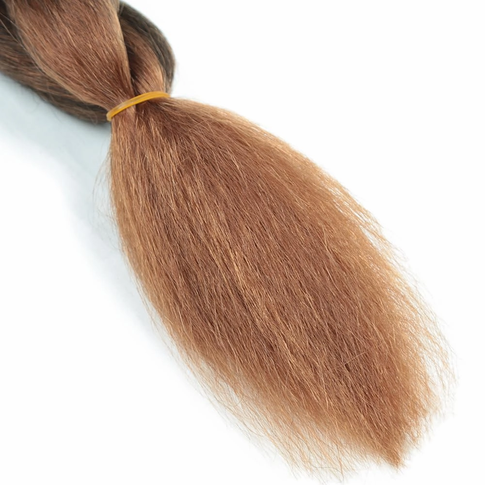 Kinky straight Vixen Crochet Bundles crochet hair16inch Natural Black Yaki Premium Synthetic Fibers for black women Hair Extension (3, T30)