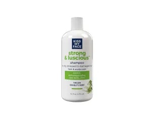 Kiss My Face Strong & Luscious Shampoo, DHT Blocker Thickening, For Dry and Damaged Hair, Women & Men, with Biotin, Ashwagandha and Sea Kelp
