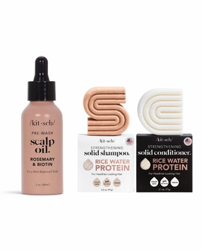 Kitsch Rosemary Oil & Rice Shampoo and Conditioner Bar with Discount