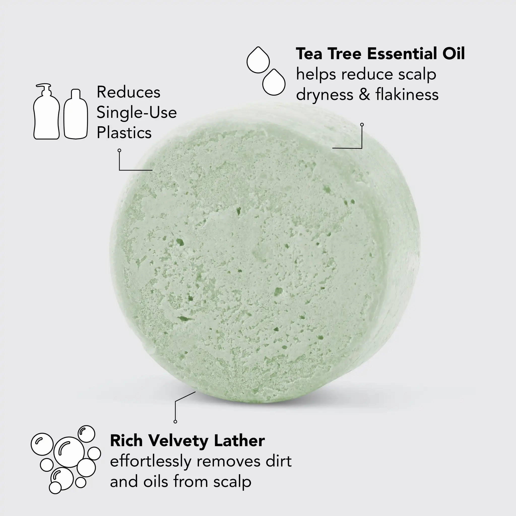 Kitsch Tea Tree   Mint Clarifying Shampoo Bar 3.2oz