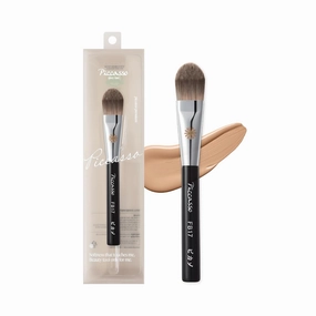 Korean Piccasso Brush FB17 Foundation Brush – Professional Foundation Brush for Liquid & Cream Makeup, Soft Flat Bristles for Smooth Application, Perfect for a Flawless Finish, Genuine Korean Product