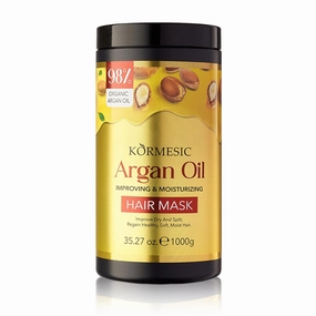 KORMESIC Argan Oil Shampoo & Conditioner Set - Nourish Hair with Prickly Moroccan Argan, Hydrate with Macadamia Seed Oil, Tame Frizz & Seal Split Ends (Hair mask 1000g)