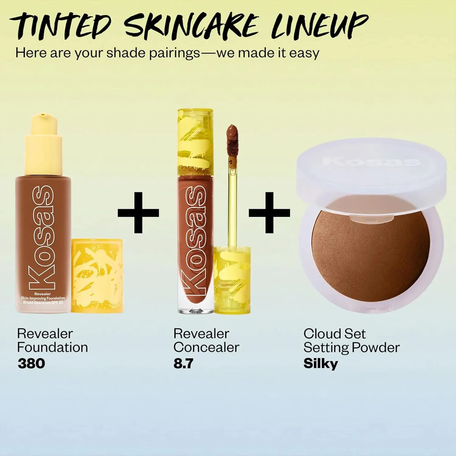 Kosas Revealer Skin-Improving Foundation with SPF 25 Protection - Hydrate, Brighten, Soothe, Plump, Protect Skin - Smoothing Texture, Natural Finish and Clean Formula - Deep Neutral 380