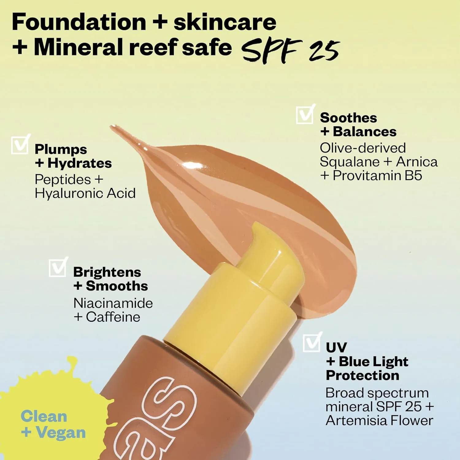 Kosas Revealer Skin-Improving Foundation with SPF 25 Protection - Hydrate, Brighten, Soothe, Plump, Protect Skin - Smoothing Texture, Natural Finish and Clean Formula - Medium Neutral Warm 230