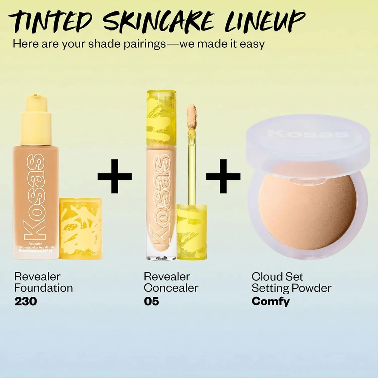 Kosas Revealer Skin-Improving Foundation with SPF 25 Protection - Hydrate, Brighten, Soothe, Plump, Protect Skin - Smoothing Texture, Natural Finish and Clean Formula - Medium Neutral Warm 230
