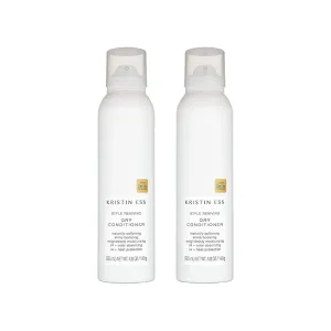 Kristin Ess Hair Style Reviving Dry Conditioner for Moisture   Shine with Heat Protectant - Softens Hair, For Oily Hair, Vegan, Color   Keratin Safe, 4.8 Oz (Pack of 2)