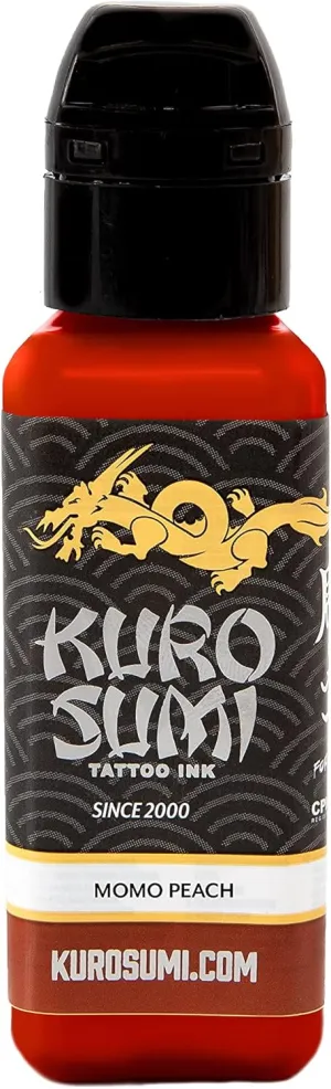 Kuro Sumi Momo Peach, Vegan Friendly, Professional Ink 3oz