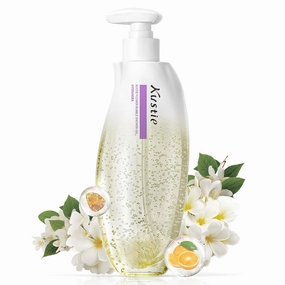 Kustie Floral Oxygen Foaming Body Wash with 8 Botanical Extracts – Gentle Cleanse, Deep Hydration, Long-Lasting Floral Scent, Amino Acid Formula for Sensitive Skin, 16.9 Fl Oz