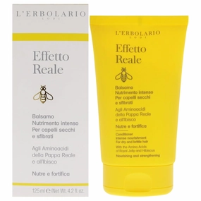 L'Erbolario Effetto Reale Intense Nourishment Conditioner - Ideal For Dry And Brittle Hair - Strengthens And Repairs Damaged Hair - Adds Softness And Volume - Paraben And Silicone Free - 4.2 Oz