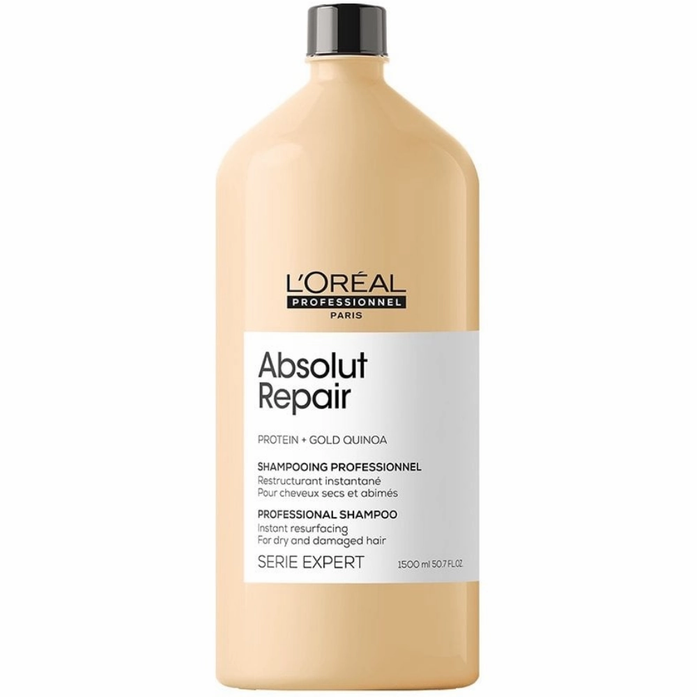 L'Oreal Professionnel Serie Expert Absolut Repair Protein   Gold Quinoa Instant Resurfacing Shampoo 1500ml & Conditioner 750ml Twin