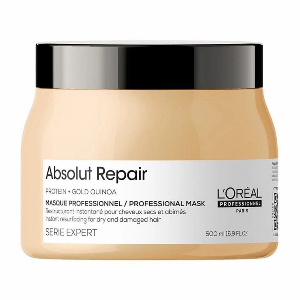 L'Oreal Professionnel Serie Expert Absolut Repair Protein   Gold Quinoa Instant Resurfacing Shampoo 1500ml, Conditioner 750ml & Mask 500ml Trio