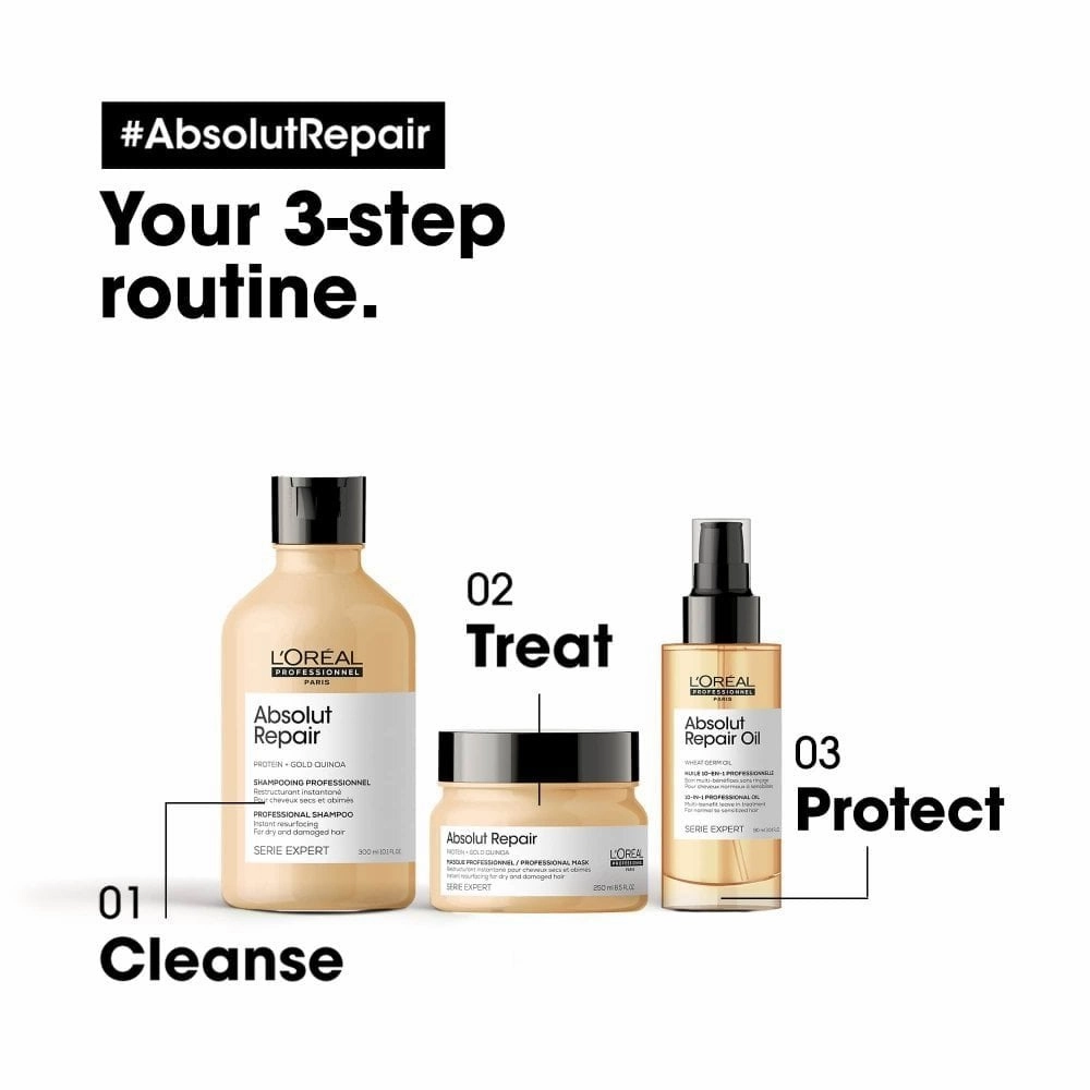 L'Oreal Professionnel Serie Expert Absolut Repair Shampoo 300ml & Conditioner 200ml Twin