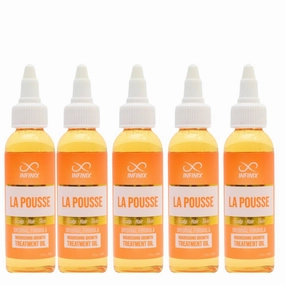 La Pousse Nourishing Growth Treatment Oil – Scalp, Hair & Skin – Deep Moisture & Strengthening – Paraben-Free, Sulfate-Free, Cruelty-Free – 2 fl oz (60ml)- pack of 5