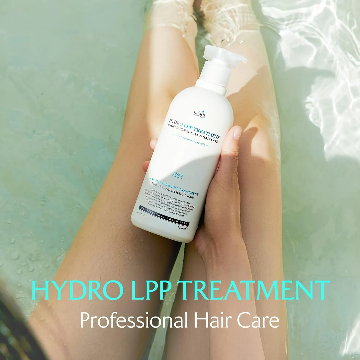 LA'DOR Hydro LPP Keratin Hair Treatment - Anti Frizz Conditioner Mask for Dry, Damaged, Color Treated, Gray Hair - Hydrolyzed Collagen (1. 17.9 Fl Oz)