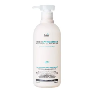 LA'DOR Hydro LPP Keratin Hair Treatment - Anti Frizz Conditioner Mask for Dry, Damaged, Color Treated, Gray Hair - Hydrolyzed Collagen (1. 17.9 Fl Oz)