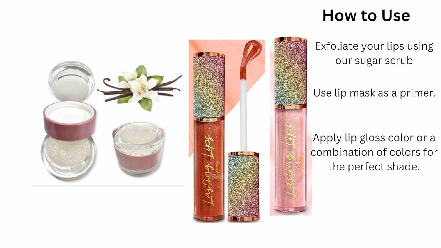 Lasting Lips Shimmer Gloss: Hydrating Long Lasting Lip Shine Lip Color Gloss (13 Clear Skies)