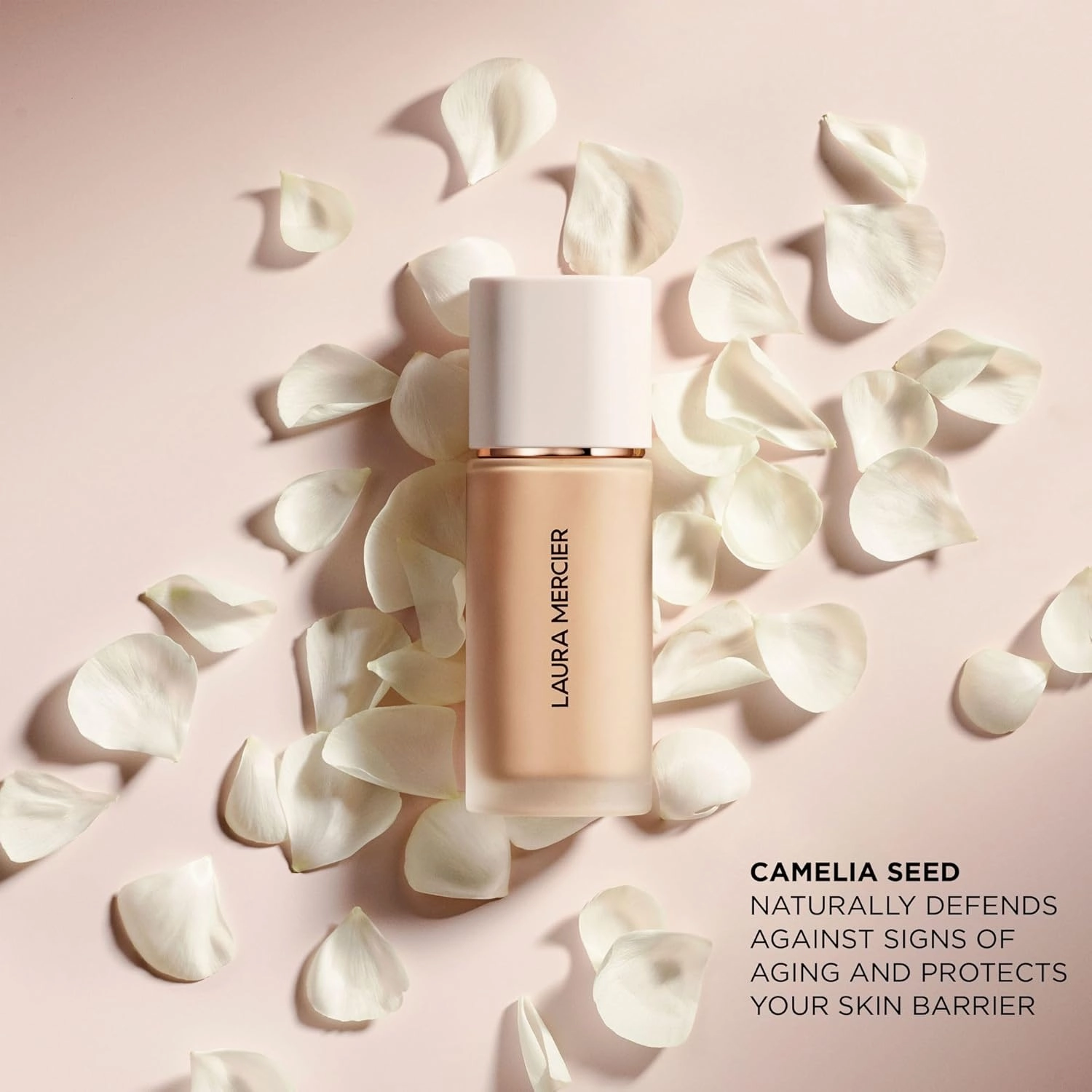 Laura Mercier Real Flawless Weightless Perfecting Waterproof Liquid Foundation: Medium-Buildable Coverage, 12 HR Fade-Proof Wear, Natural Finish, Hydrating, Long Lasting, Non-Comedogenic