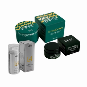 Le Bresil Hair & Body Care Set – Firming Cream, Hair Protein Pro Force, Leave-In L4 – Hydration, Strength, and Smoothness – 3-Piece Kit