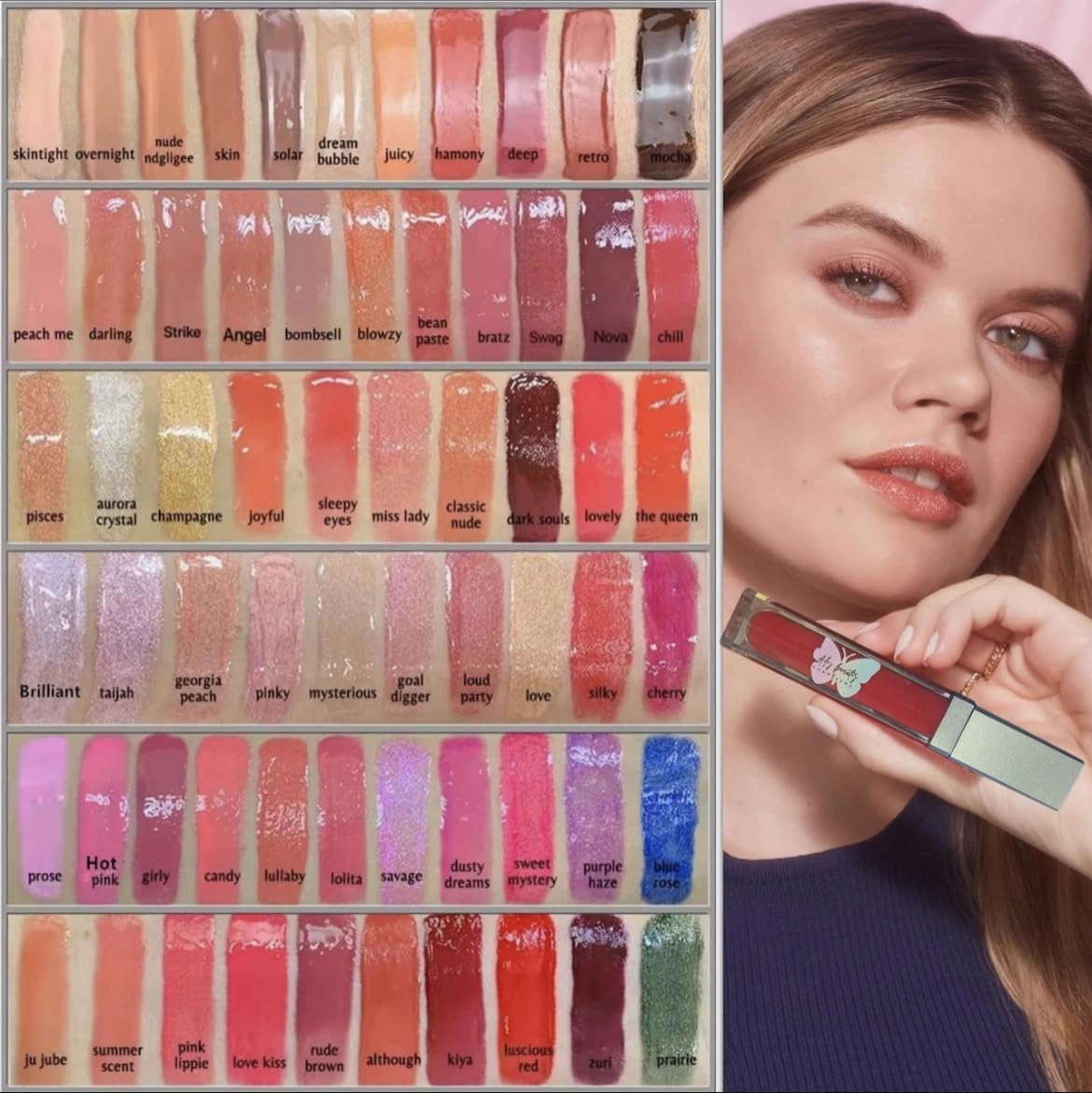 LED Mirror Lip Gloss, High-Shine and Non-Sticky Lip Gloss, Hydrating and Long-Lasting Lip Gloss, Vegan and Cruelty-Free