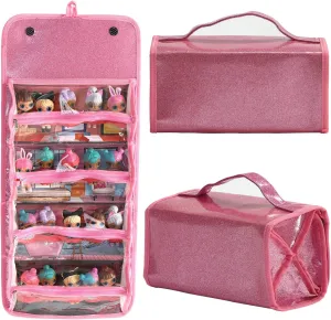 Leeche Storages & Display Case for Dolls Compatible with All LOL Surprise Dolls,Easy Carrying Storage Organizer Clear View Case(Dolls Not Includ)