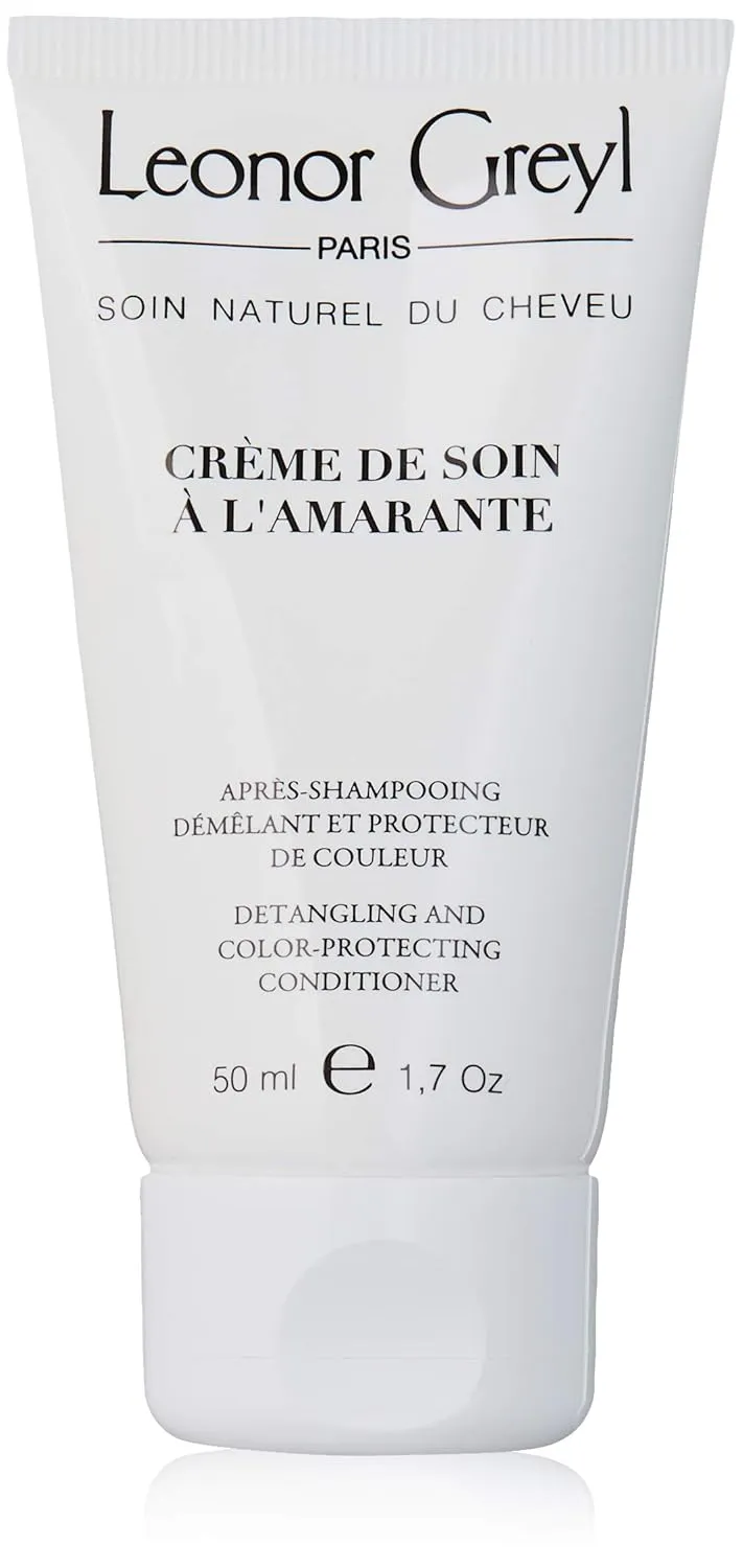 Leonor Greyl Paris - Creme De Soin a L'Amarante Travel Size - Detangling and Color-Protecting Conditioner, TSA Approved (1.7 Oz)