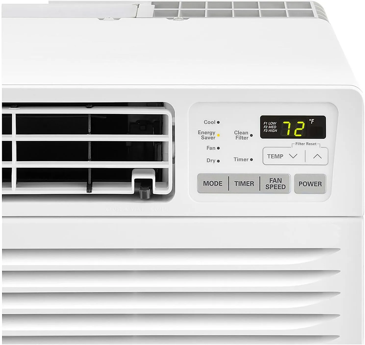 LG 11,800 BTU Through the Wall Air Conditioner, 115V, Cools up to 530 Sq. Ft. for Bedroom, Living Room, Apartment, with Remote, 3 Cool & Fan Speeds, Universal design fits most sleeves, White