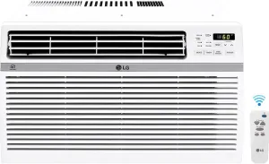 LG 18,000 BTU Smart Wi-Fi 230/208V Window Air Conditioner, White (Renewed)