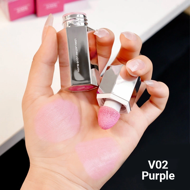 Lightweight Long-Lasting Liquid Blush for Cheeks