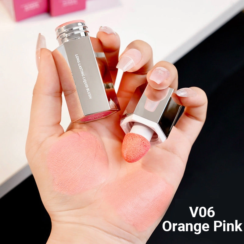 Lightweight Long-Lasting Liquid Blush for Cheeks