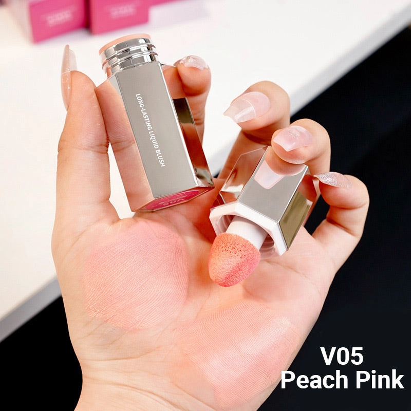 Lightweight Long-Lasting Liquid Blush for Cheeks