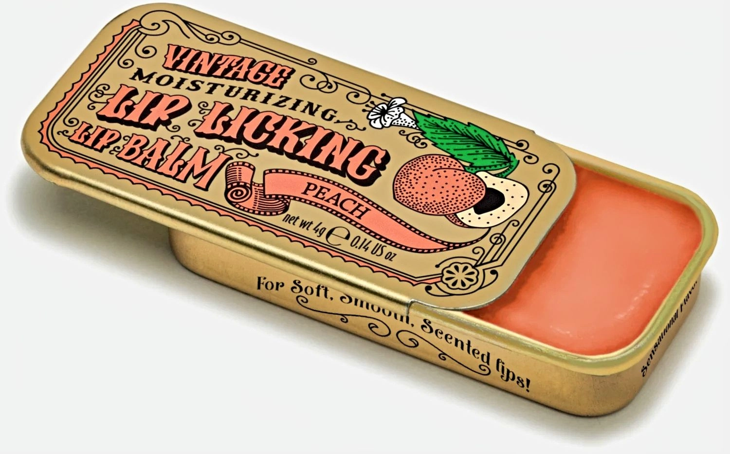 Lip Licking Lip Balm in Vintage Slider Tins