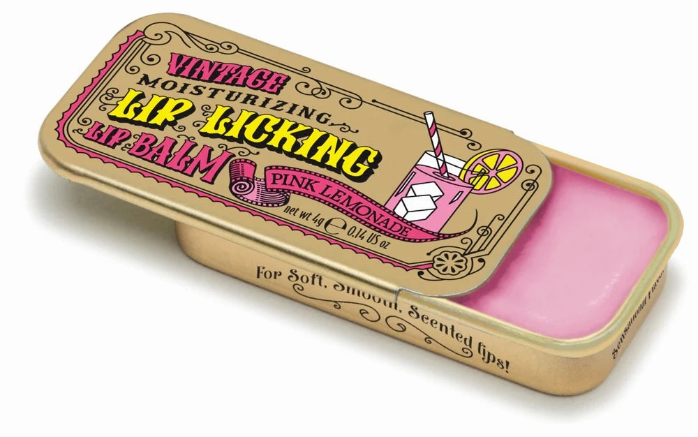 Lip Licking Lip Balm in Vintage Slider Tins