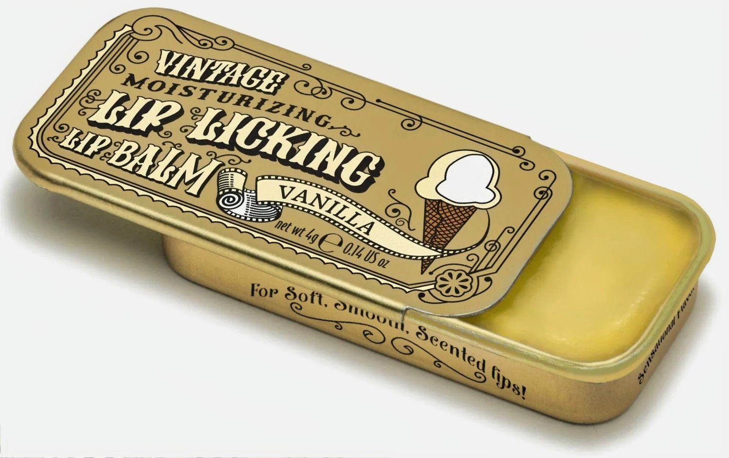 Lip Licking Lip Balm in Vintage Slider Tins