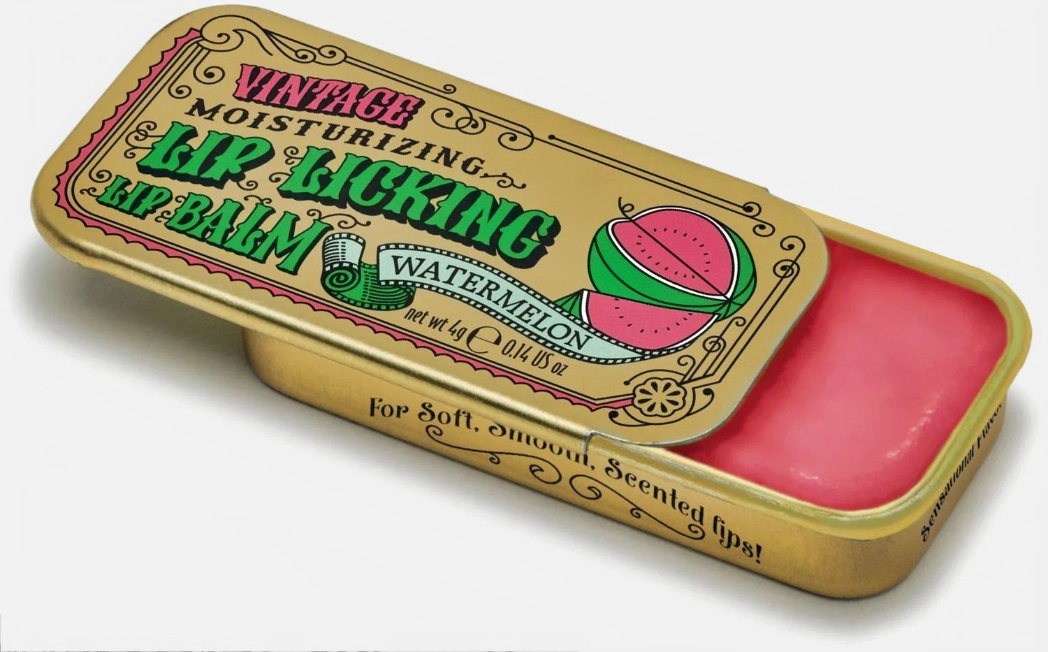 Lip Licking Lip Balm in Vintage Slider Tins