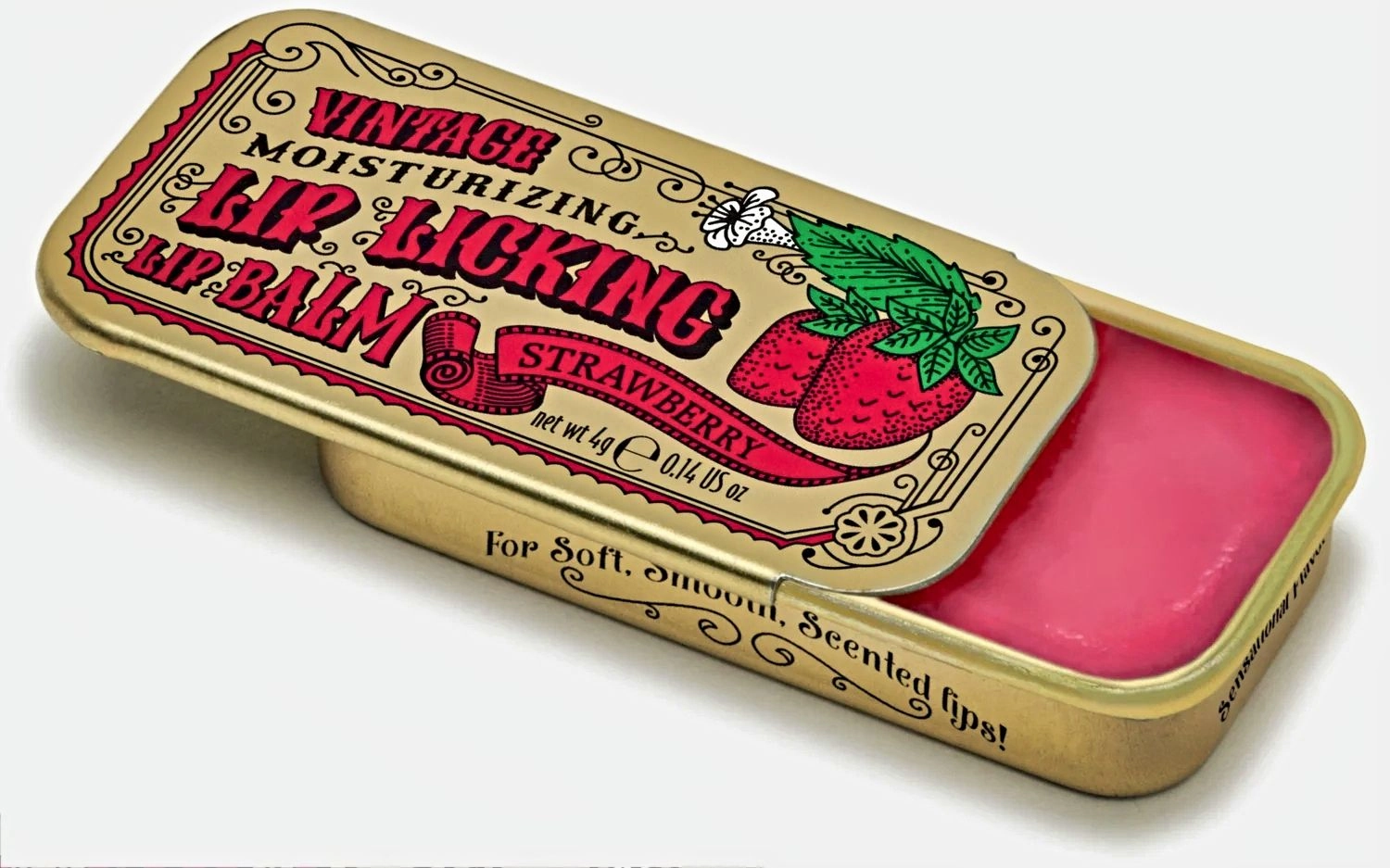 Lip Licking Lip Balm in Vintage Slider Tins