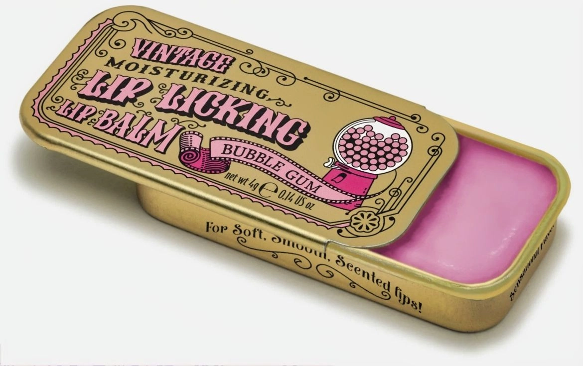 Lip Licking Lip Balm in Vintage Slider Tins
