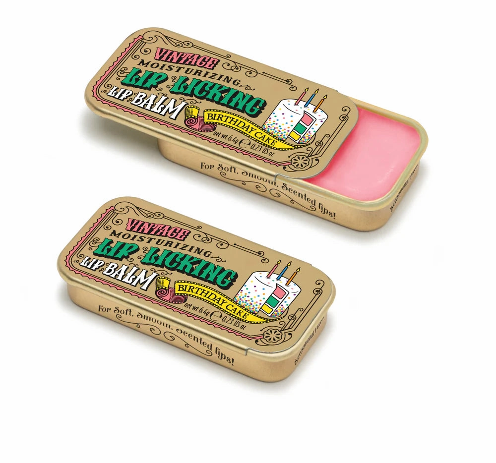 Lip Licking Lip Balm in Vintage Slider Tins