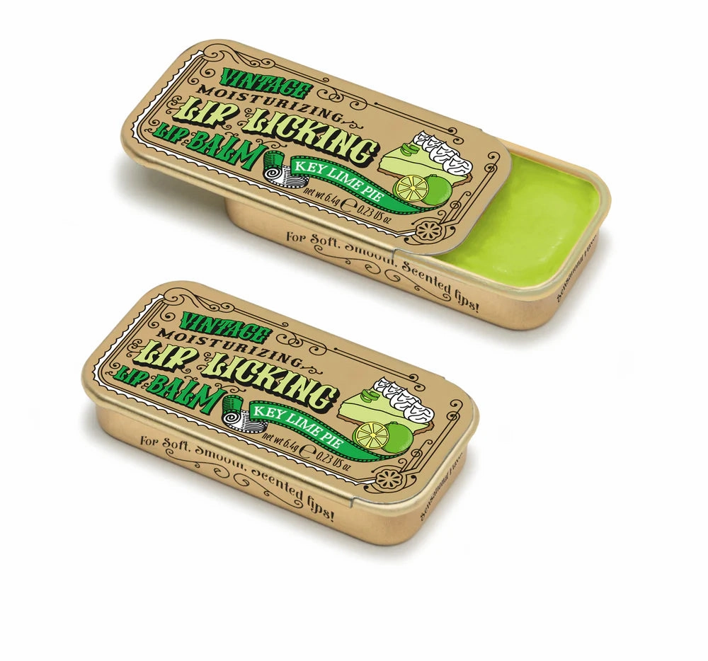 Lip Licking Lip Balm in Vintage Slider Tins