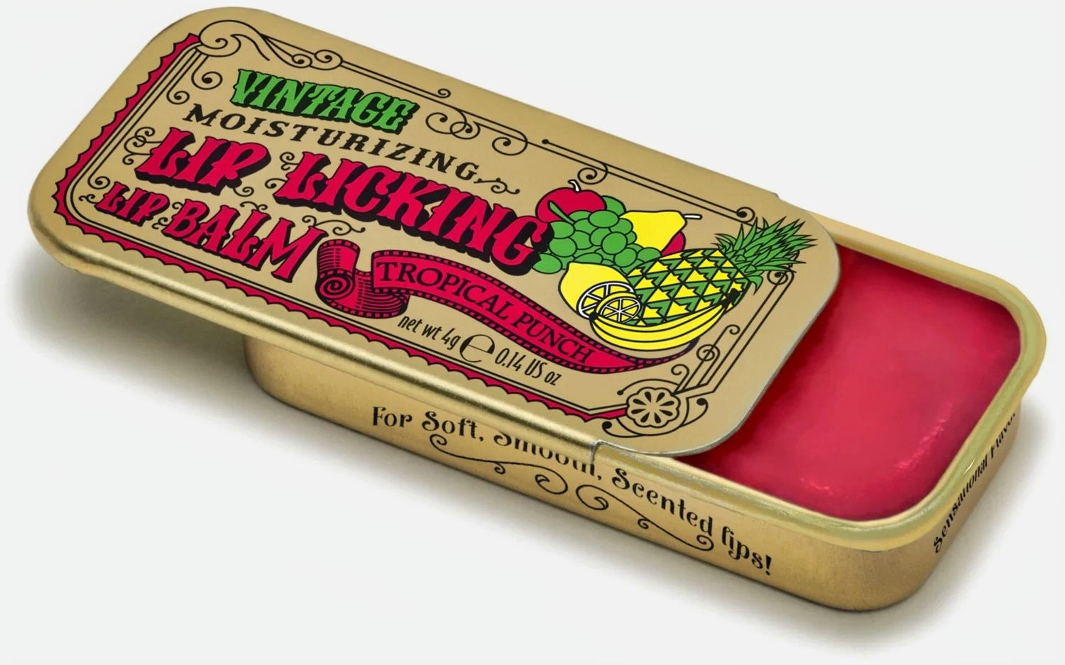 Lip Licking Lip Balm in Vintage Slider Tins
