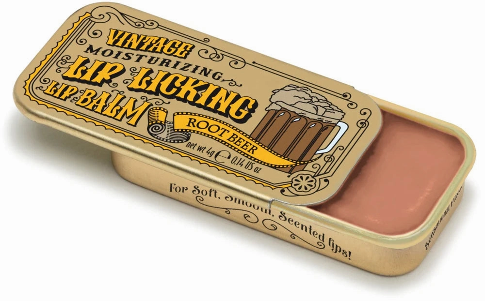 Lip Licking Lip Balm in Vintage Slider Tins