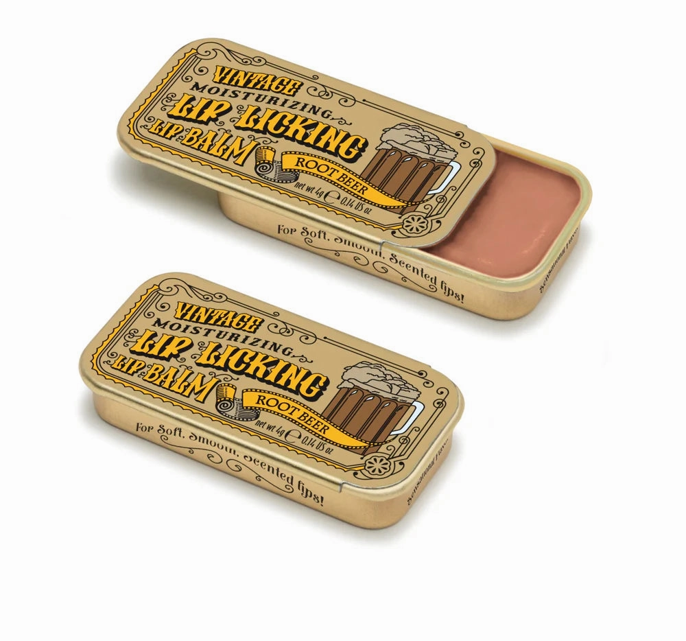 Lip Licking Lip Balm in Vintage Slider Tins