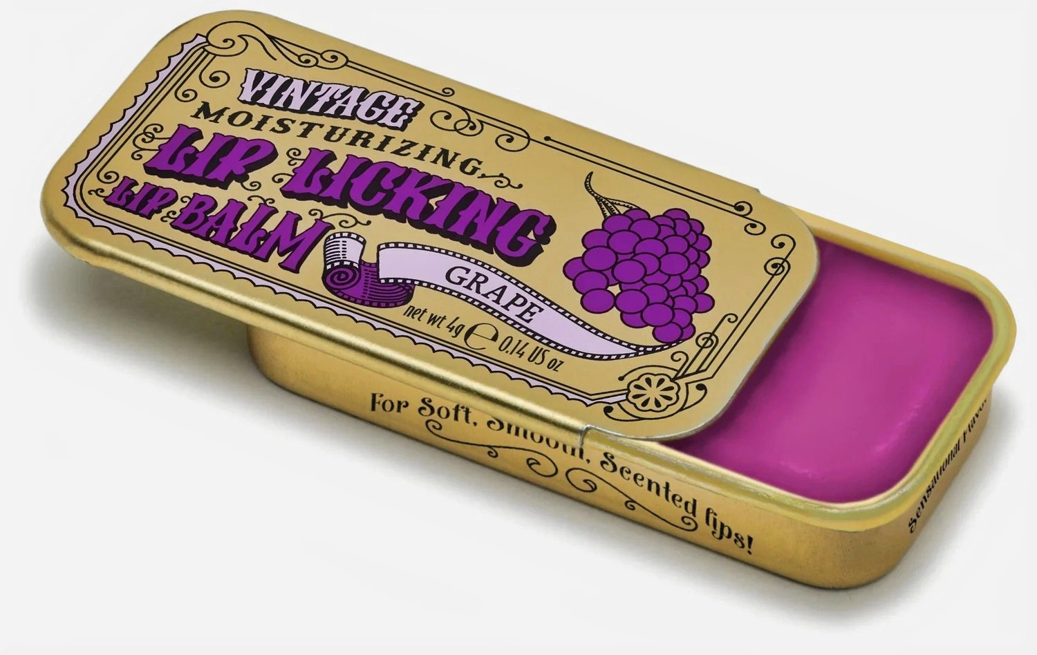 Lip Licking Lip Balm in Vintage Slider Tins