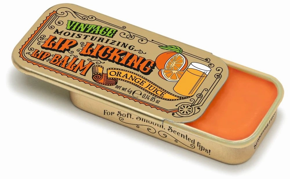 Lip Licking Lip Balm in Vintage Slider Tins